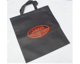 TAŠKA S LOGEM JAWA - ČERNÁ (38X41CM)